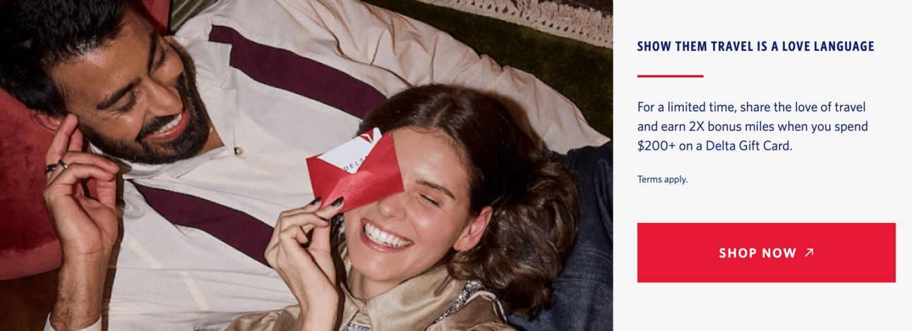 Delta gift card promo