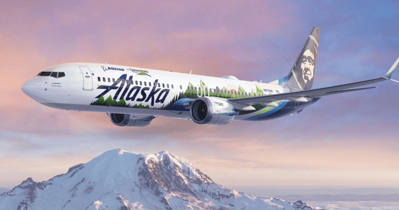 Photo of Alaska Airlines plane