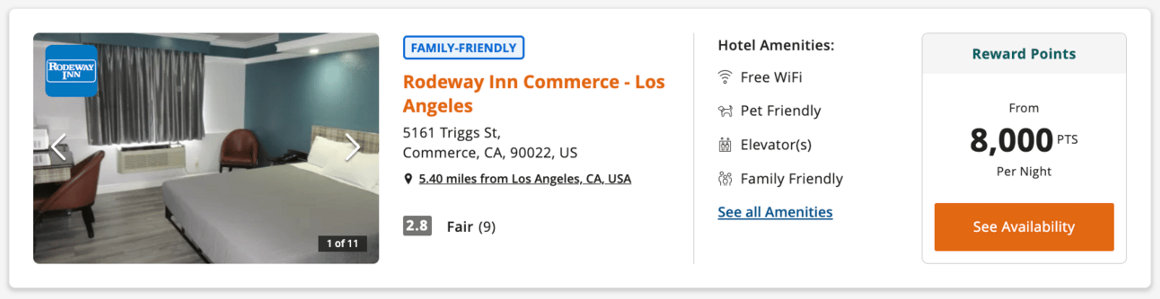Book choice hotels for as few as 8,000 points per night
