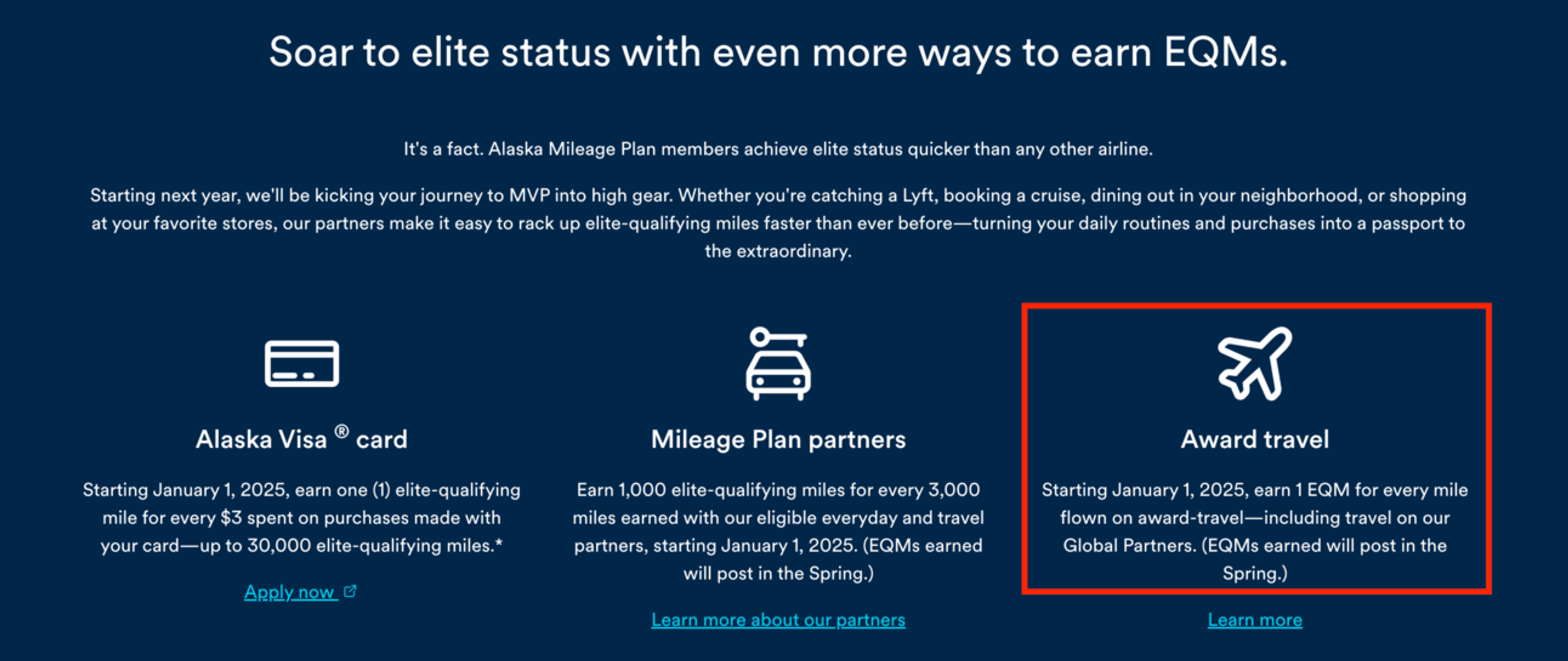 Graphic showing various upcoming changes to alaska's program