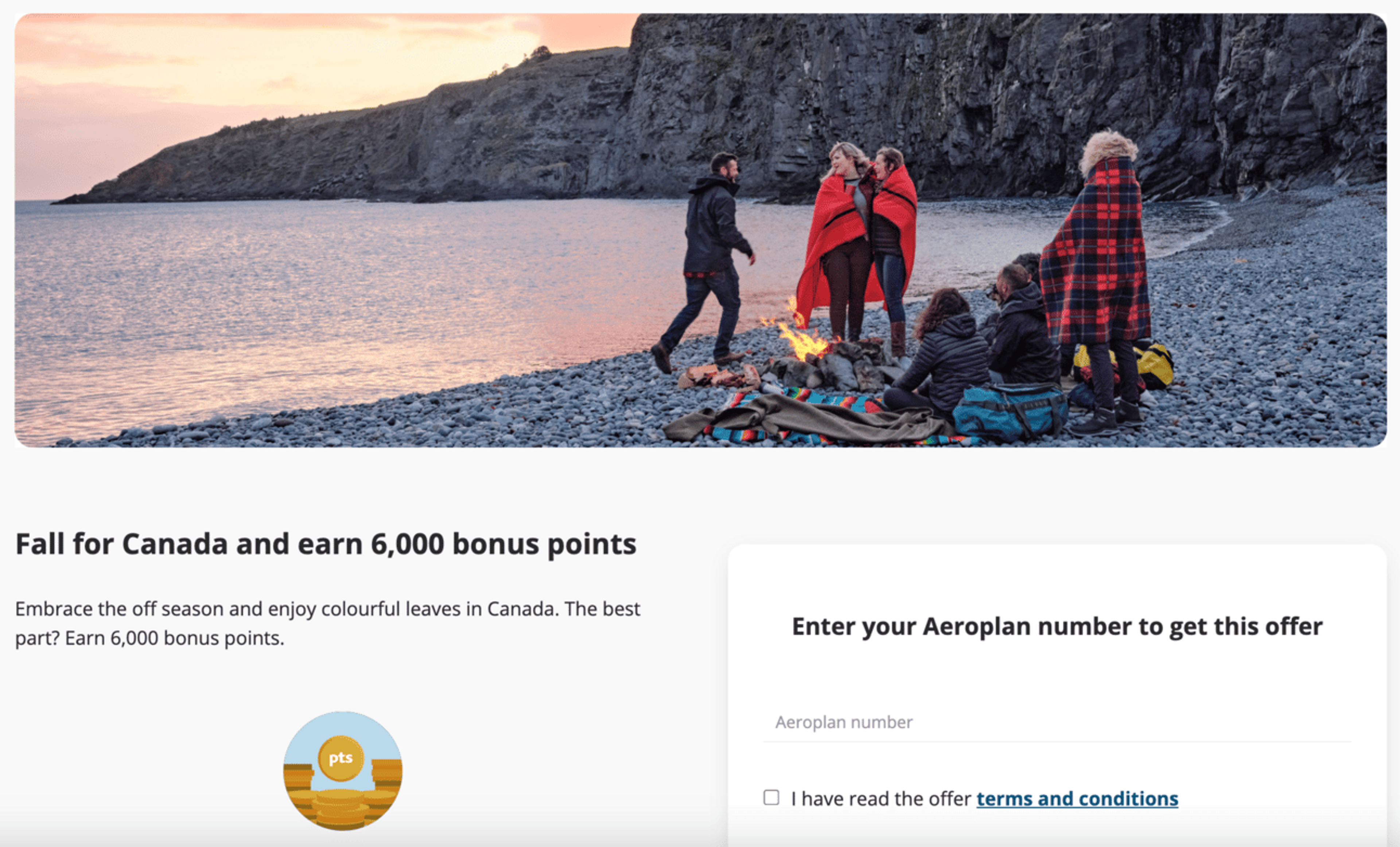 Aeroplan's new bonus to earn 6,000 bonus points