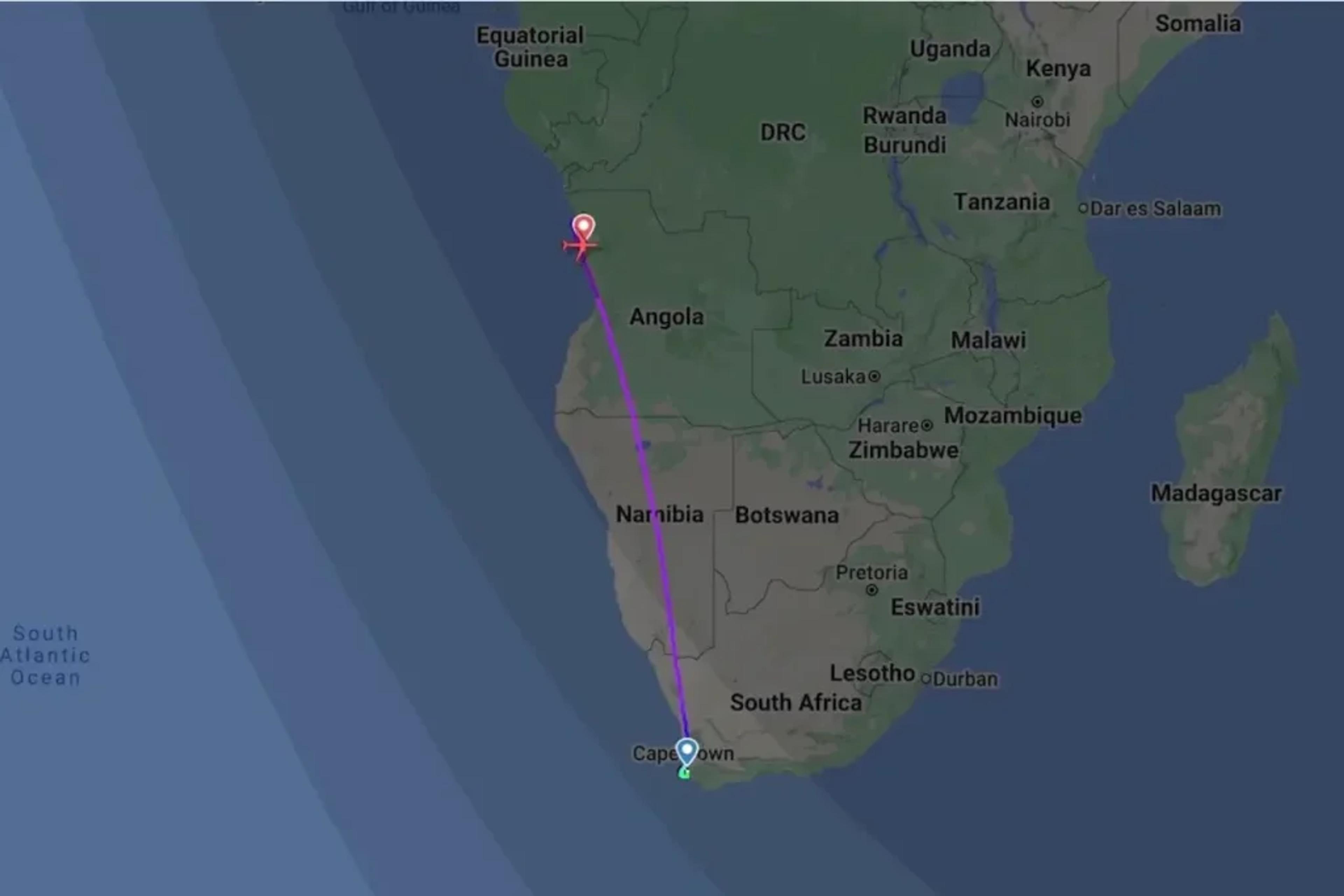 Lufthansa passengers get a free holiday... in Angola