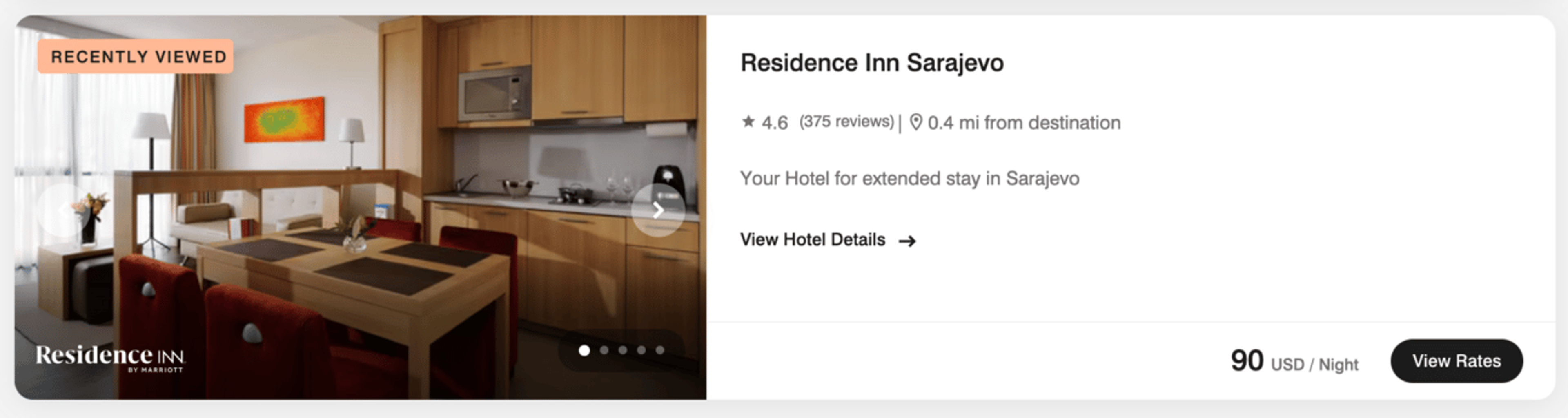 Residence Inn Sarajevo for $90 per night