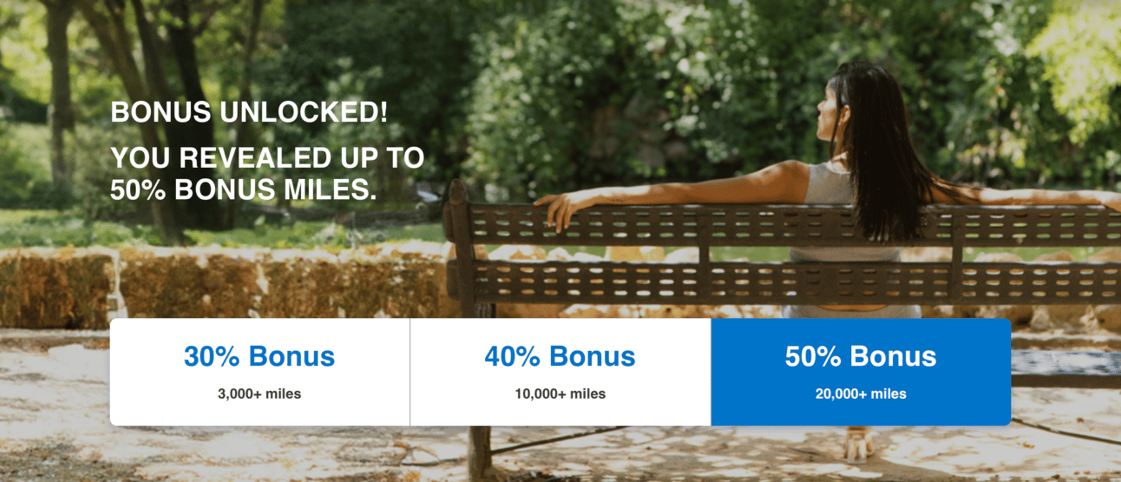 Screenshot showing up to a 50% bonus for buying Alaska miles
