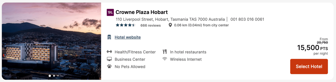 Crowne Plaza Hobart