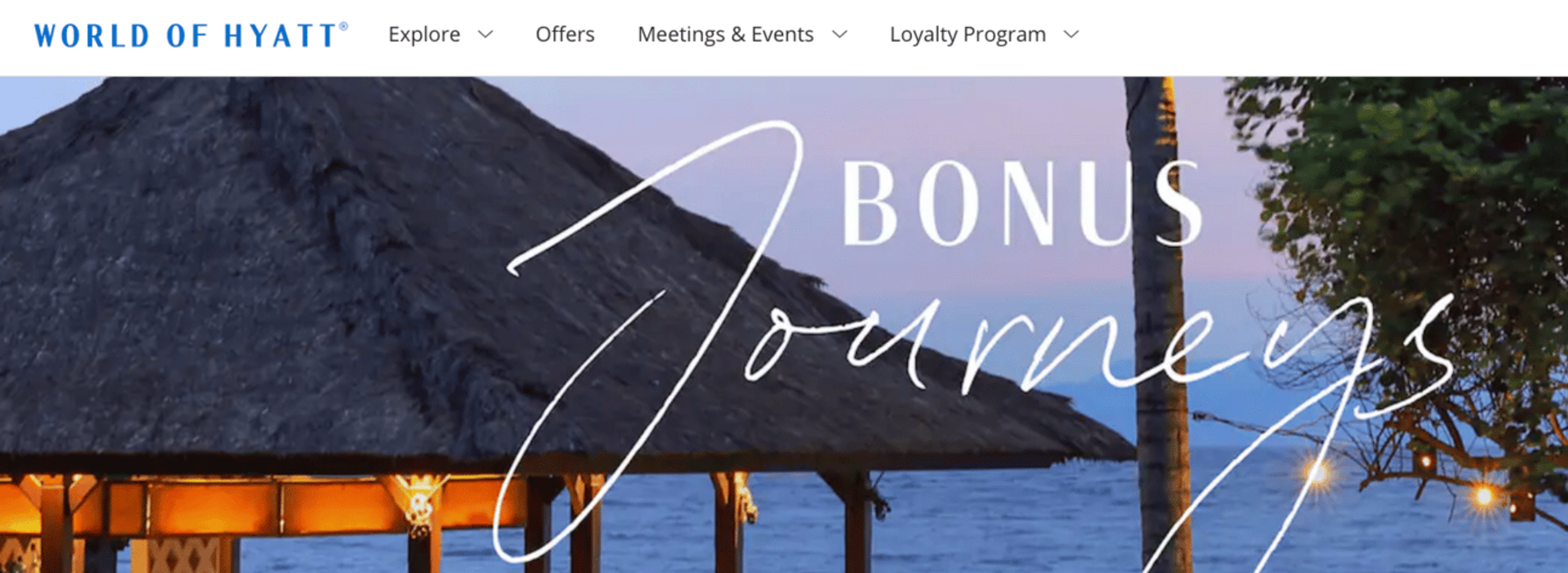 Hyatt Bonus Journeys (Spring 2024)