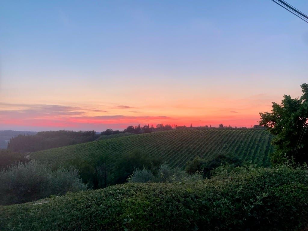 Sunset in San Casciano in Val di Pesa — Photo by Katie Begnoche / Daily Drop