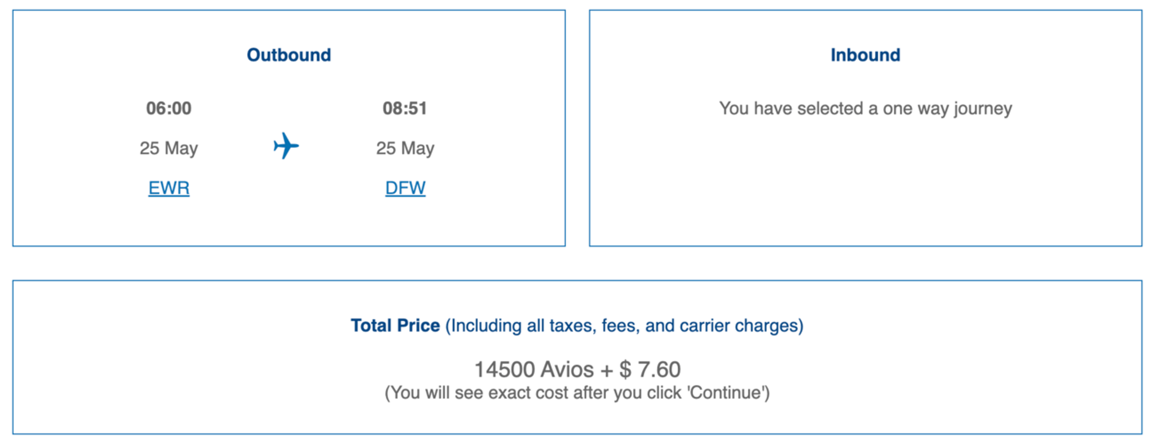 American Airlines flight using Brits Airways Avios