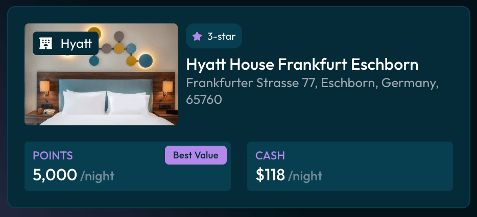 Hyatt House Frankfurt for $119 per night