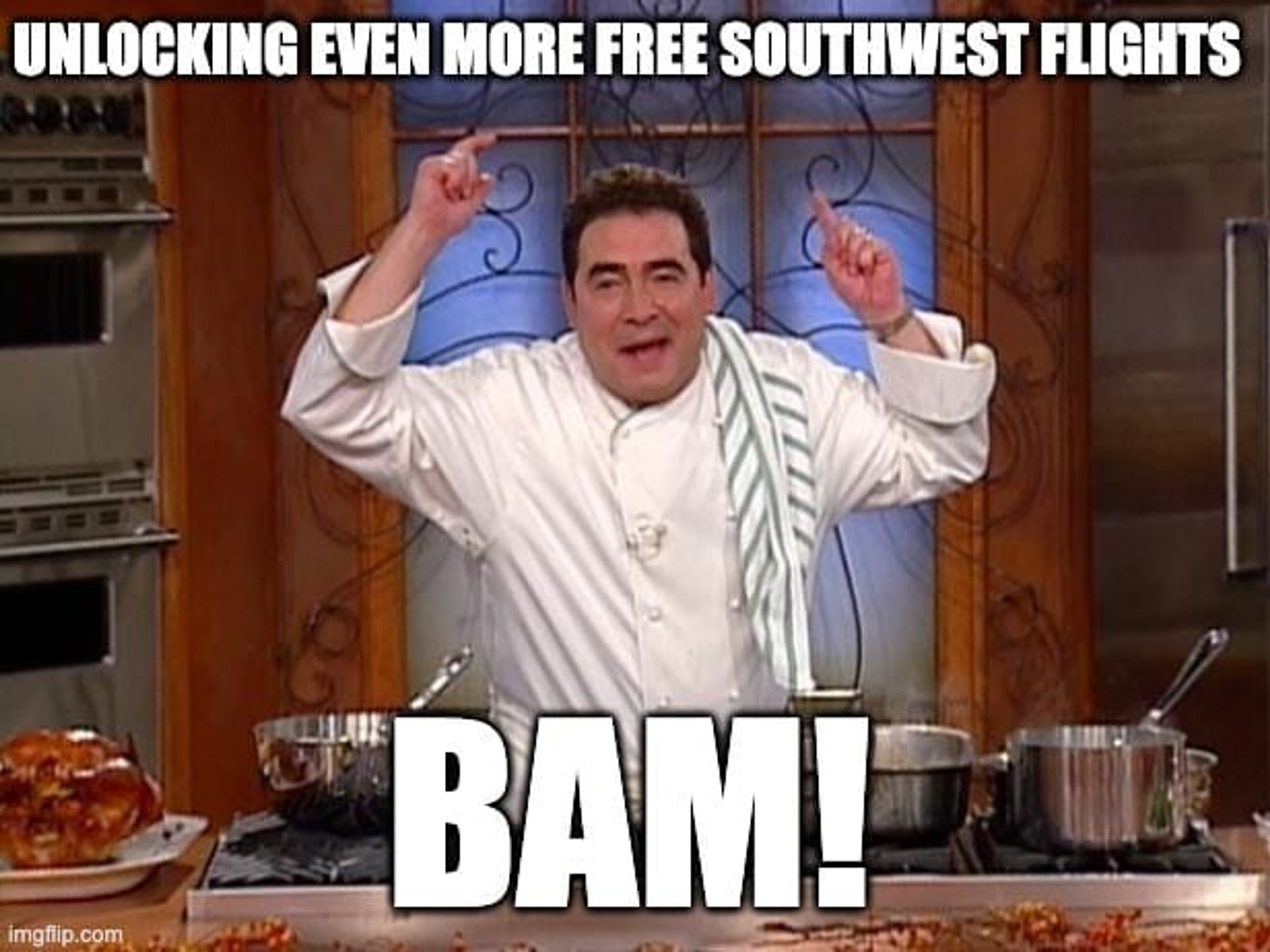 A meme of Emeril... who apparently still exists