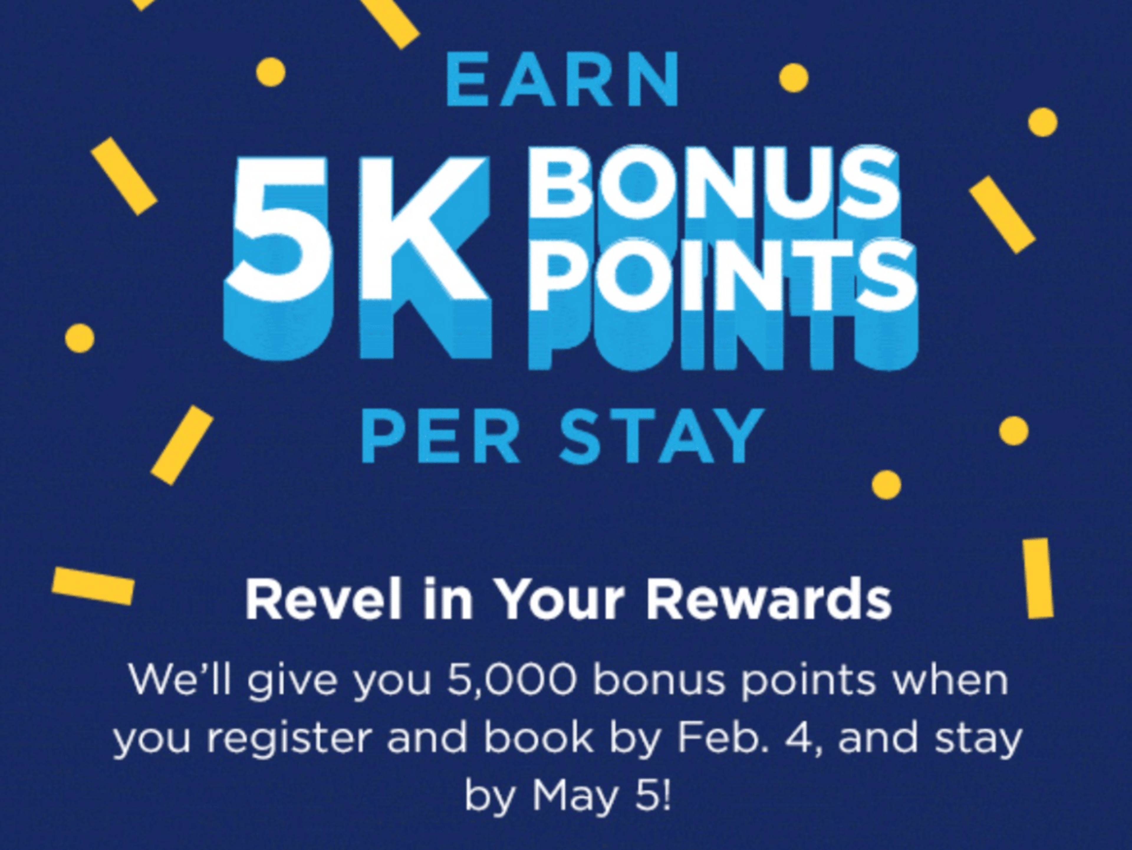 A screenshot of the Best Western promotion banner, which offers 5,000 bonus points per stay.