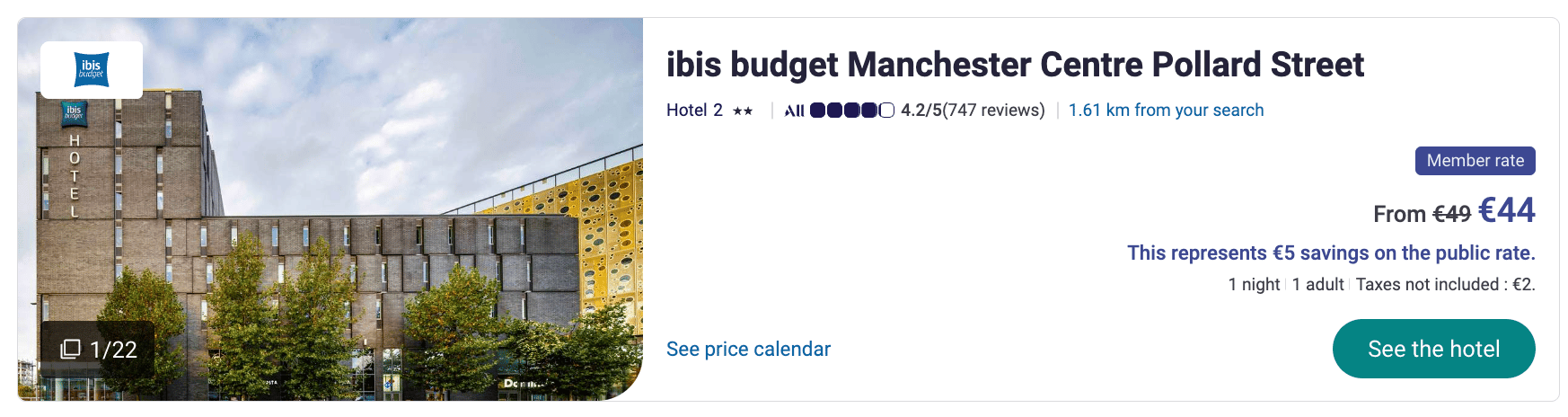ibis hotel Manchester