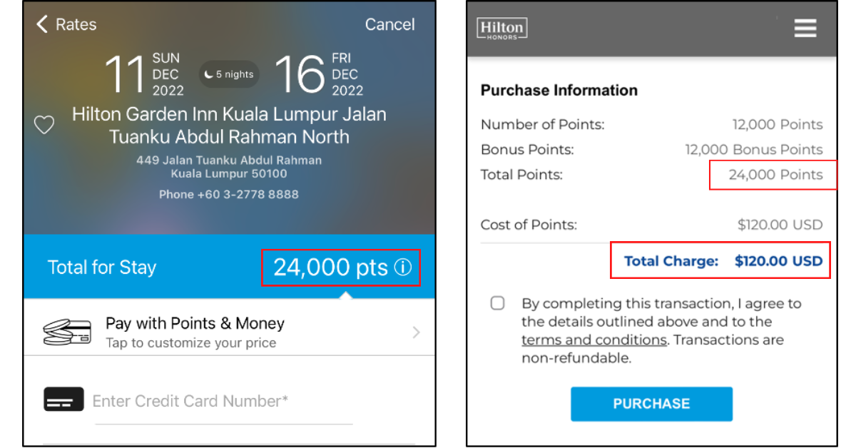 buy hilton points