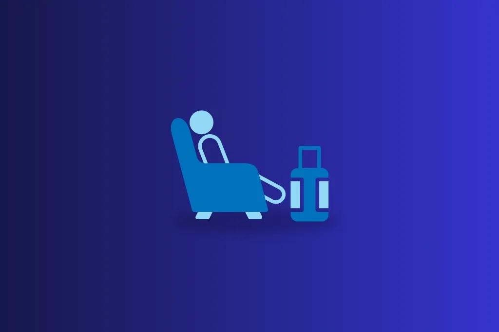Shortcut to domestic lounge access