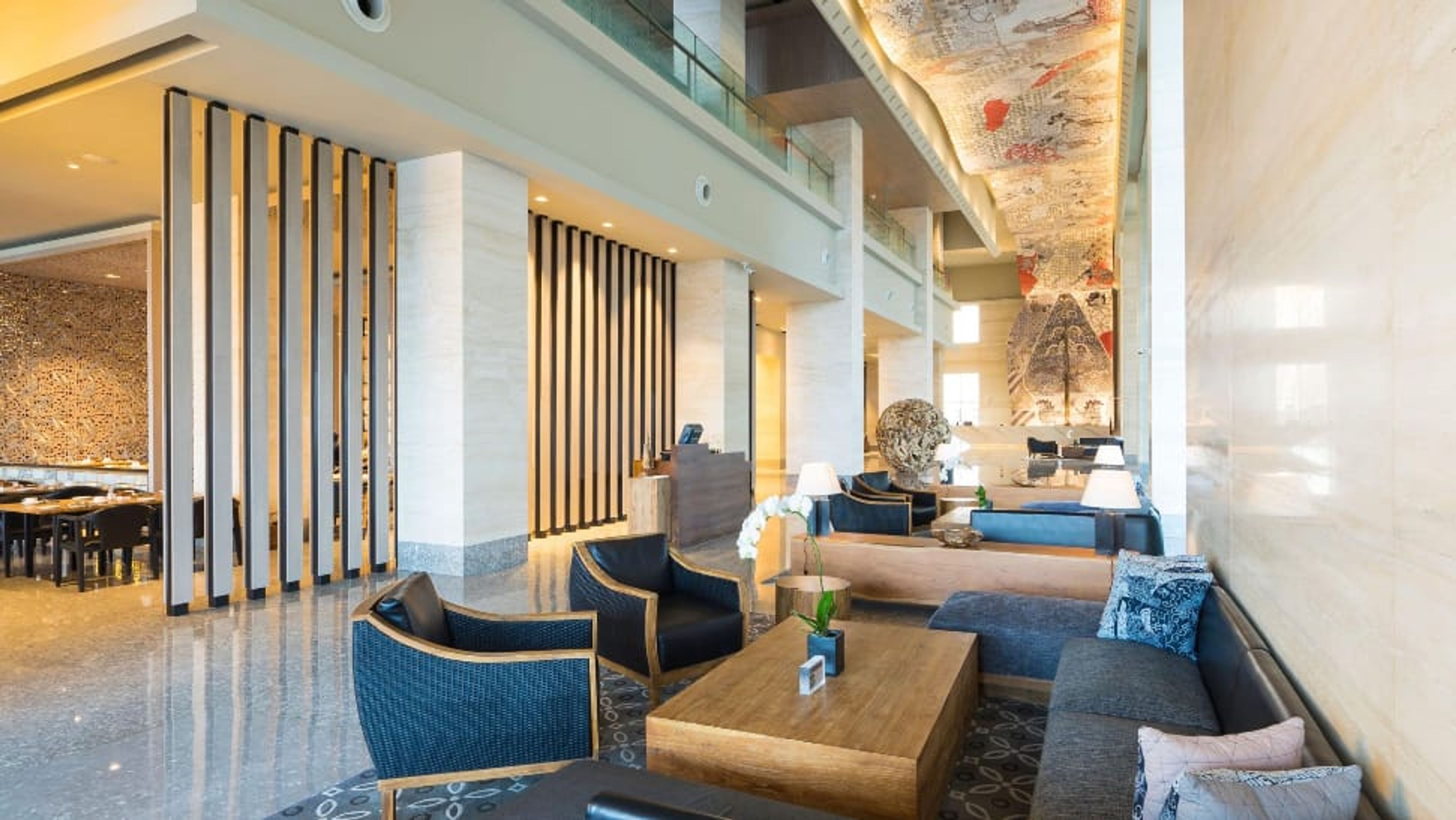 Photo of the elite lounge at the Alila Solo in Indonesia