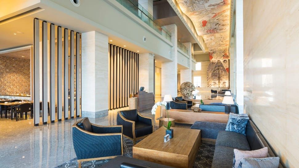 Photo of the elite lounge at the Alila Solo in Indonesia