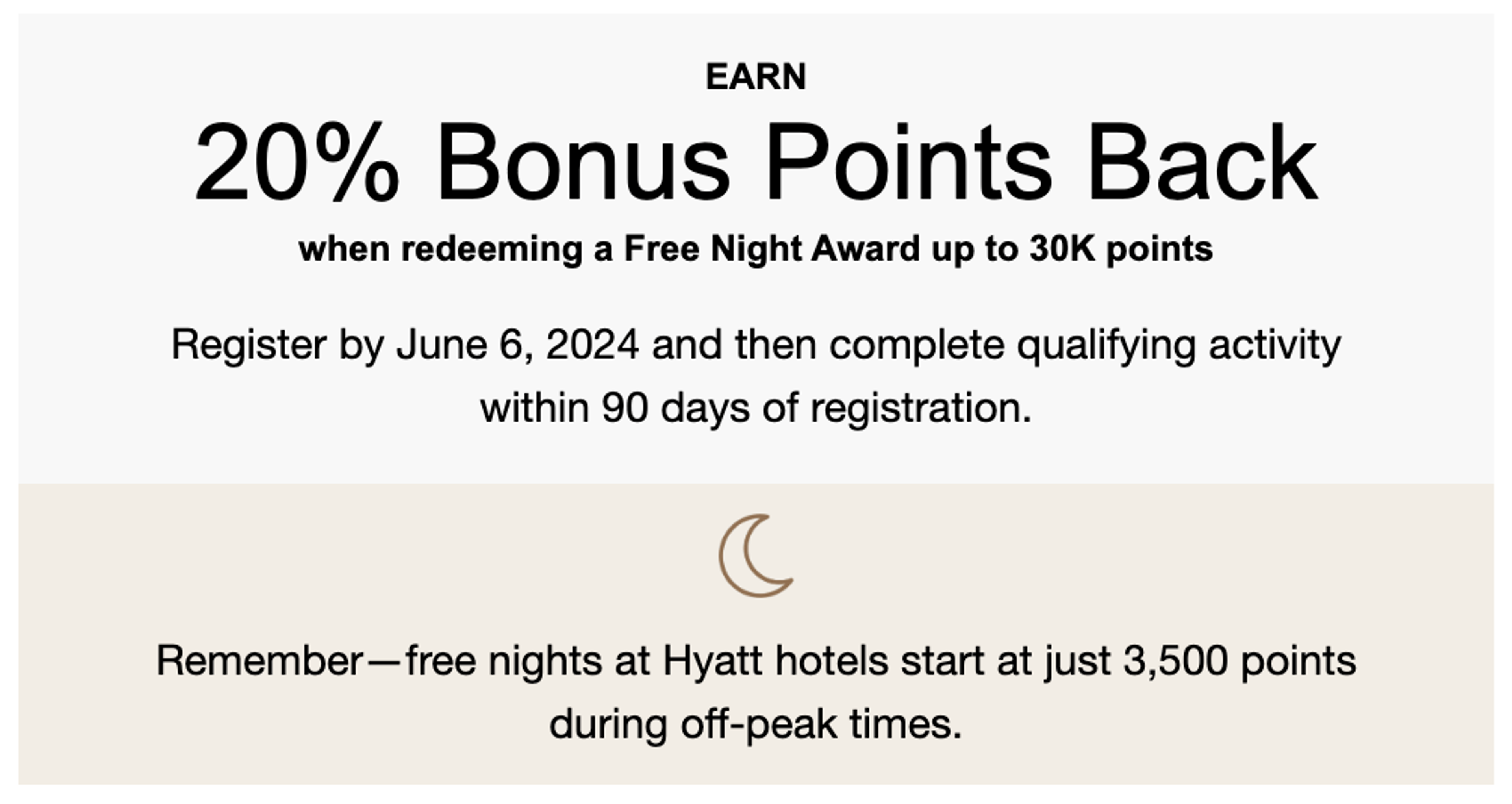Earn 30,000 Hyatt points as a rebate
