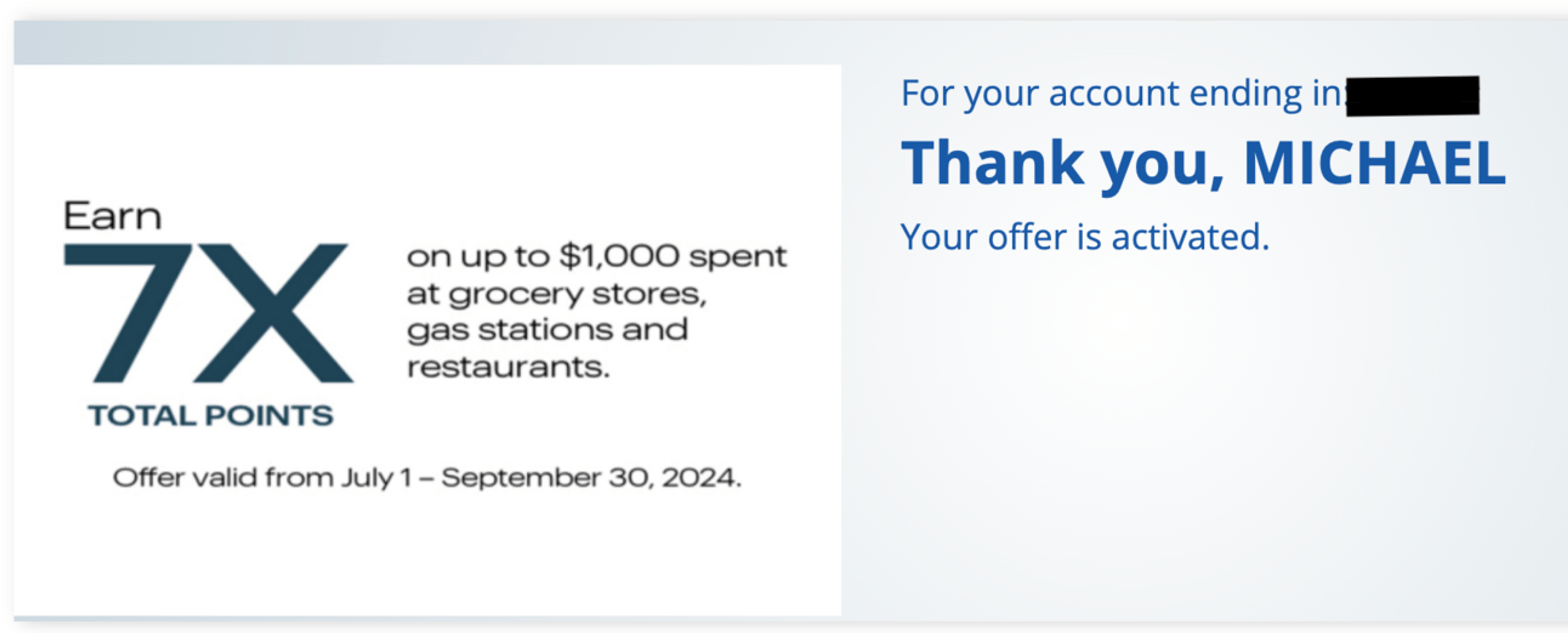 Targeted offer to earn 7x IHG points