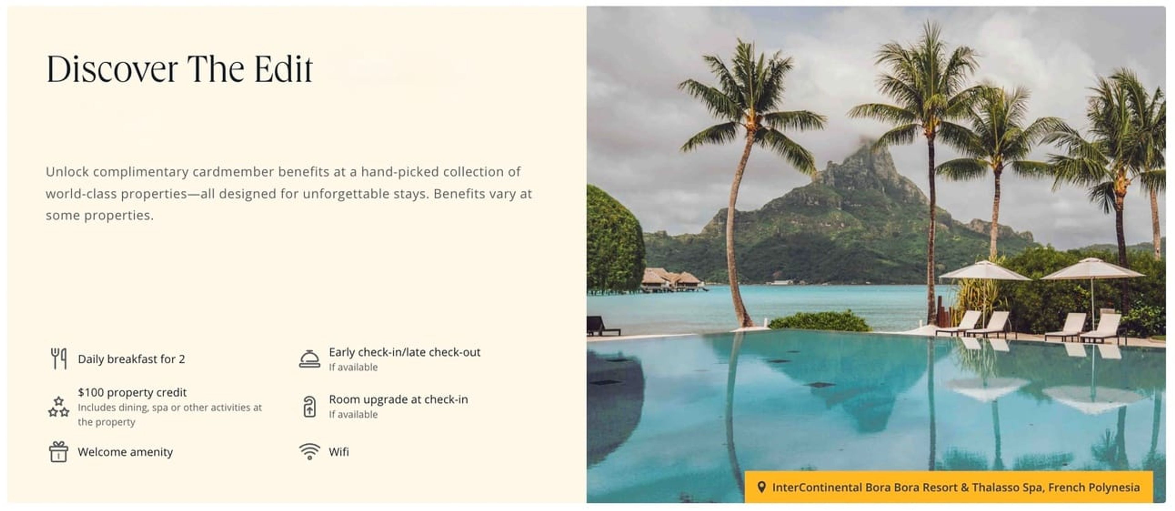 The Edit landing page