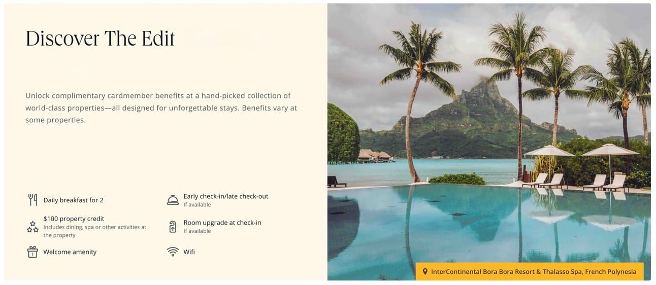 The Edit landing page