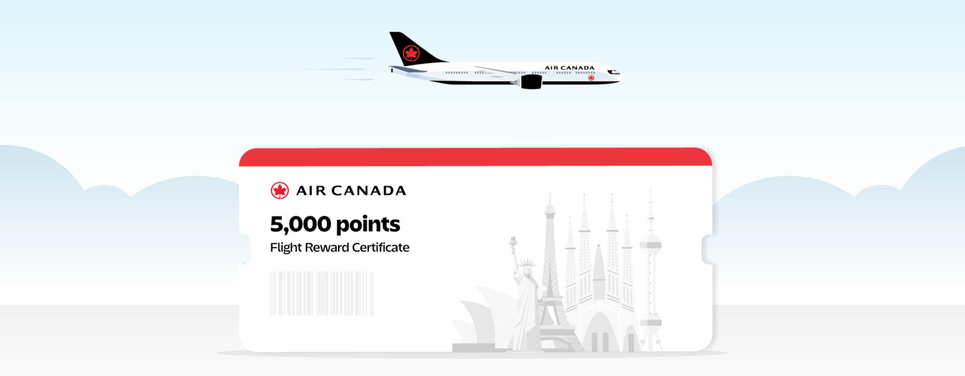 5,000 bonus aeroplan points
