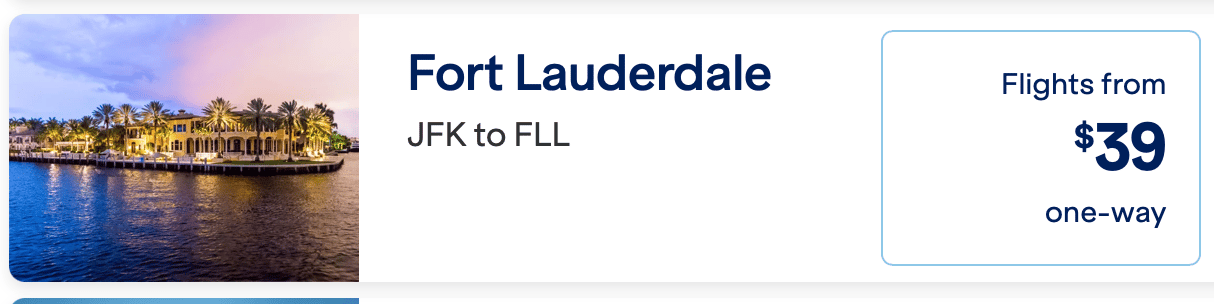 Jetblue itinerary