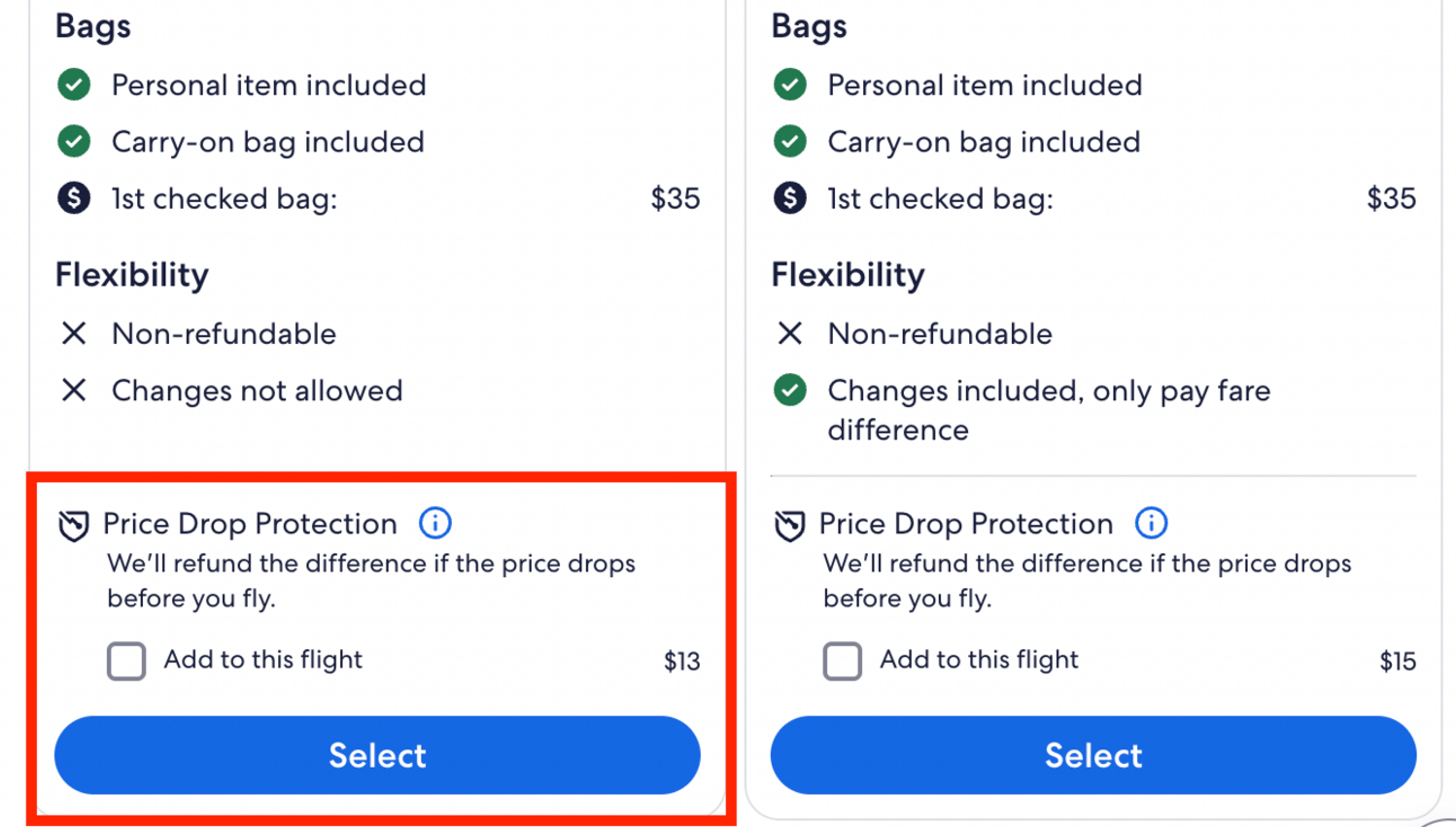 Screenshot from expedia.com