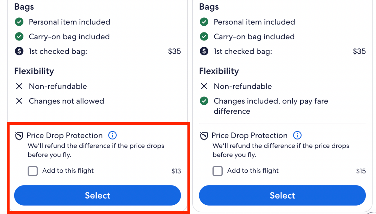 Screenshot from expedia.com