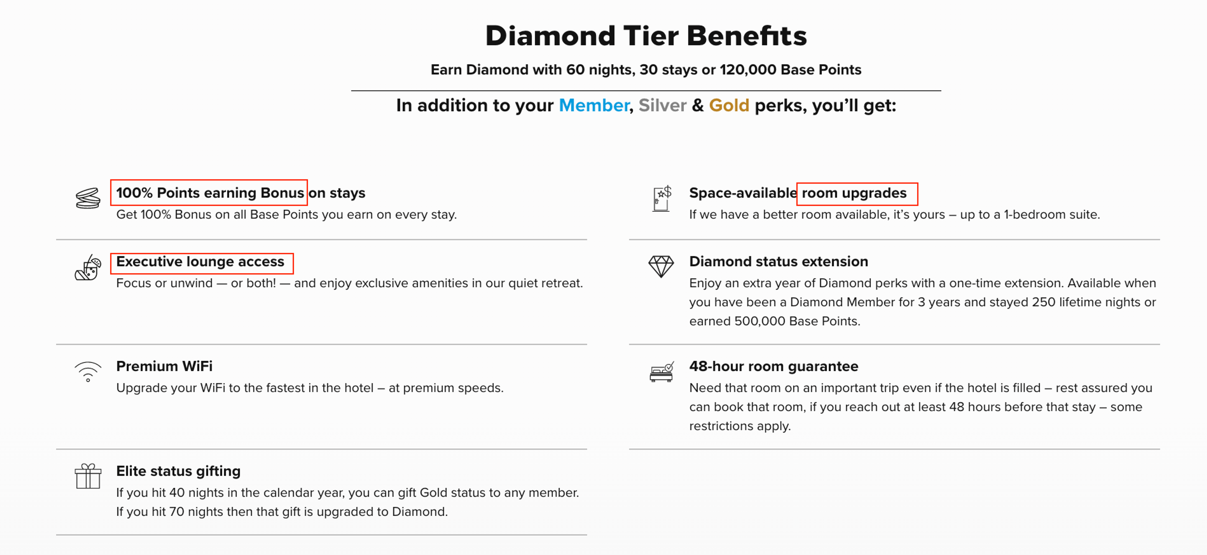 Hilton elite benefits