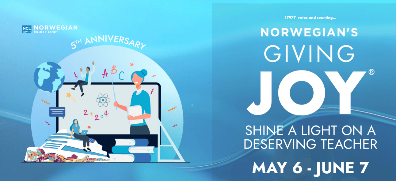 Home page of Norwegian's Giving Joy campaign