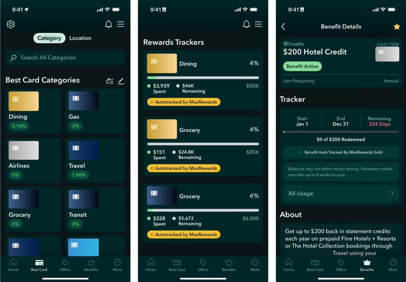 MaxRewards App Screenshots