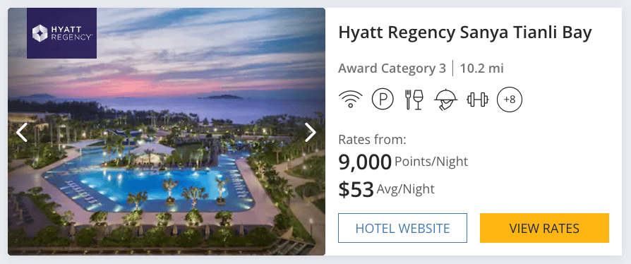 Hyatt Regency Sanya for $53 per night