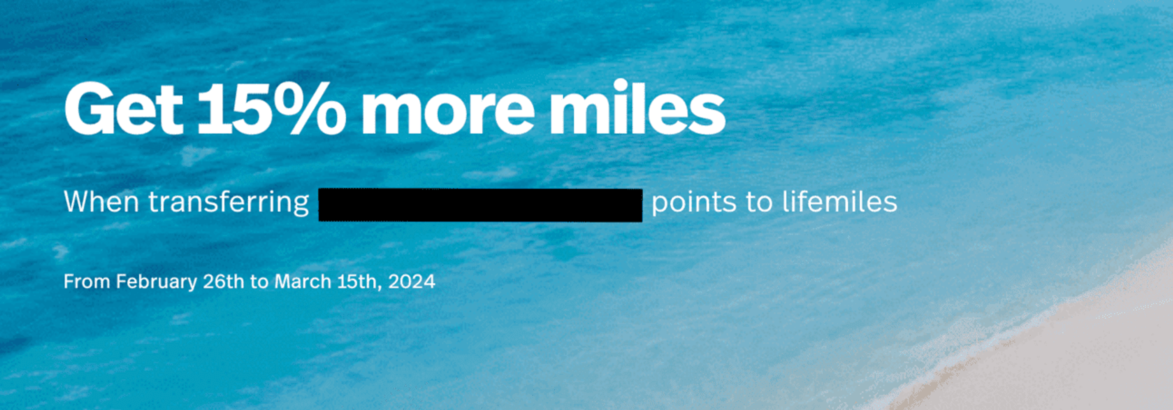 the current 15% transfer bonus to Avianca