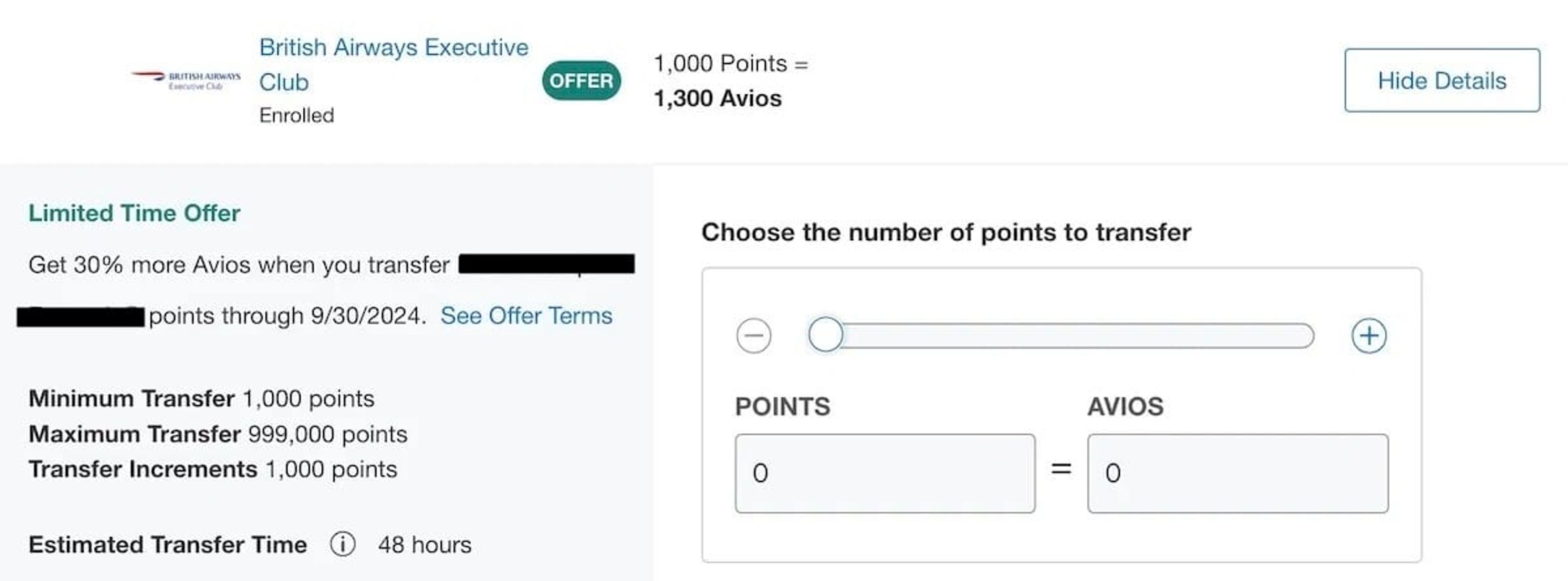30% transfer bonus to Avios