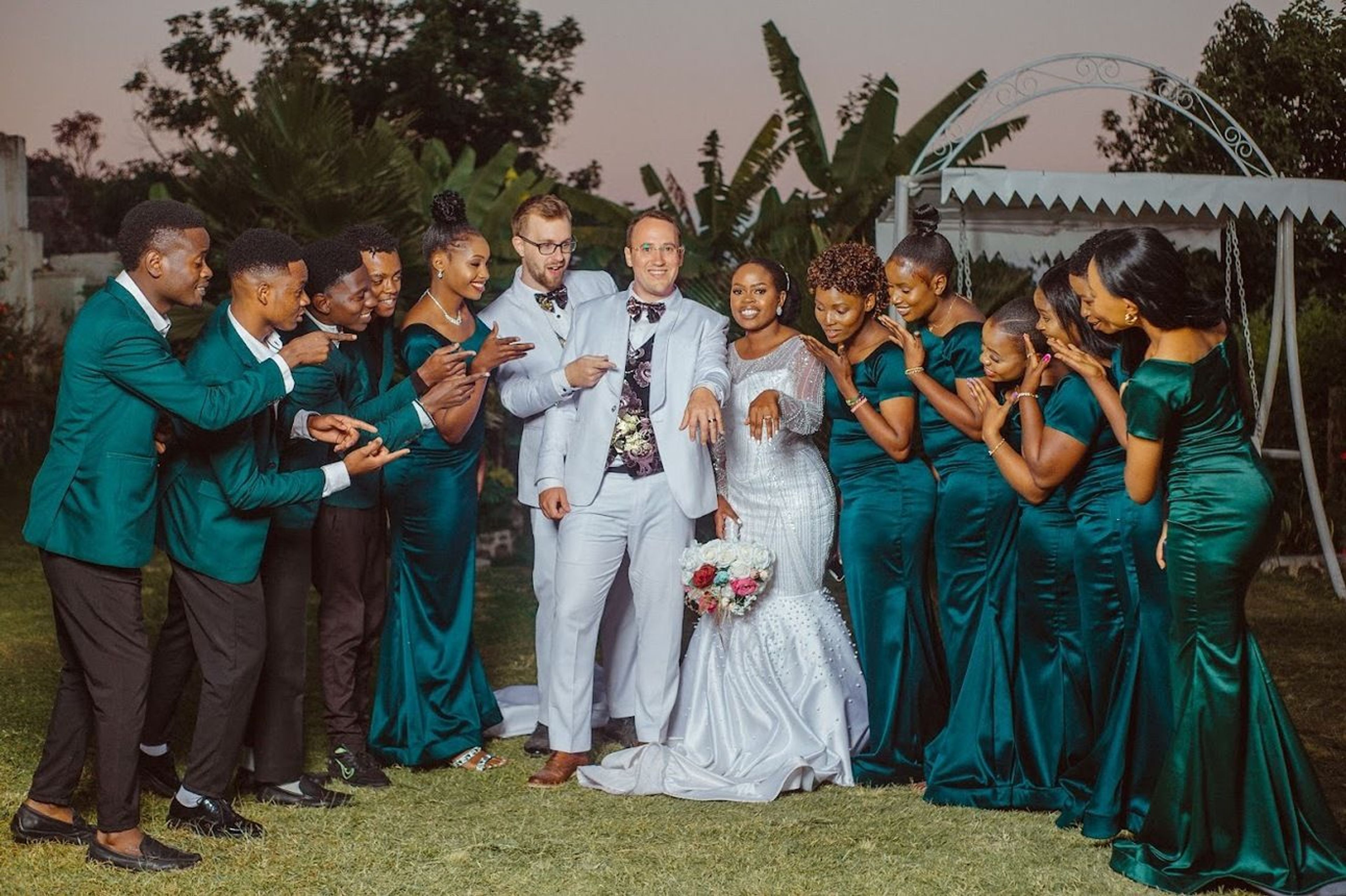 A photo of me at my best friend's wedding in Mbeya, Tanzania