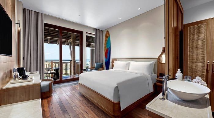 A photo from my bedroom at the Holida Inn Canggu