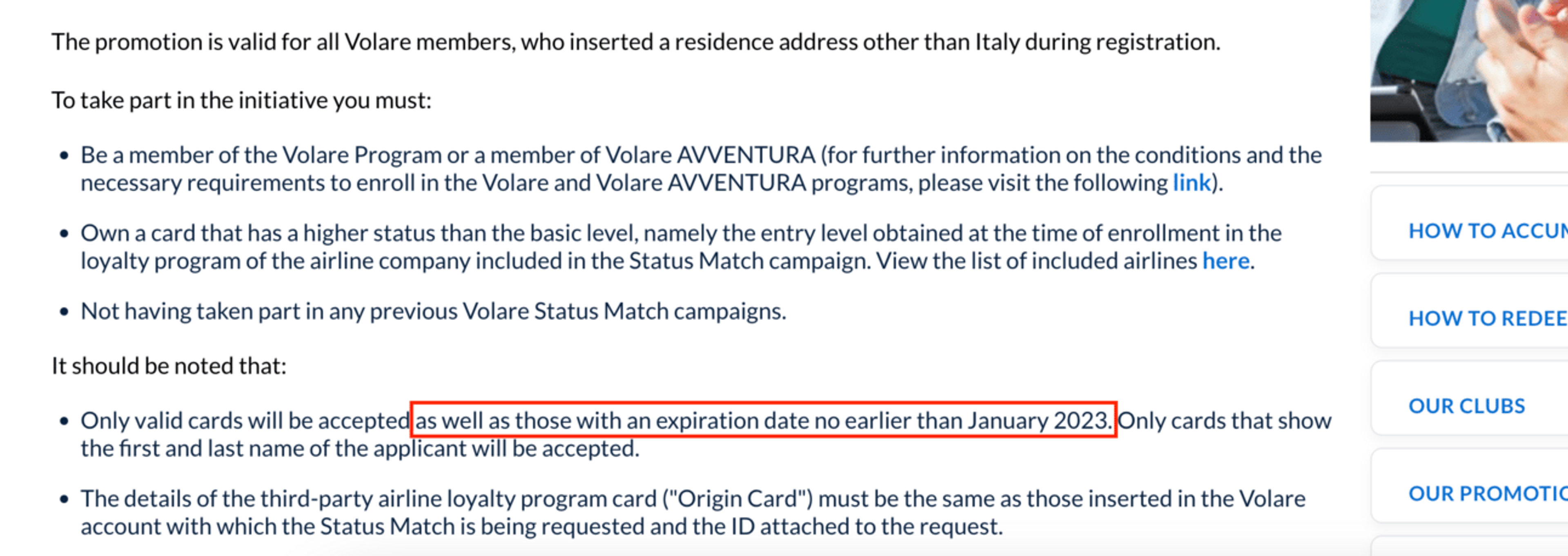 A screenshot of the fine print from this offer