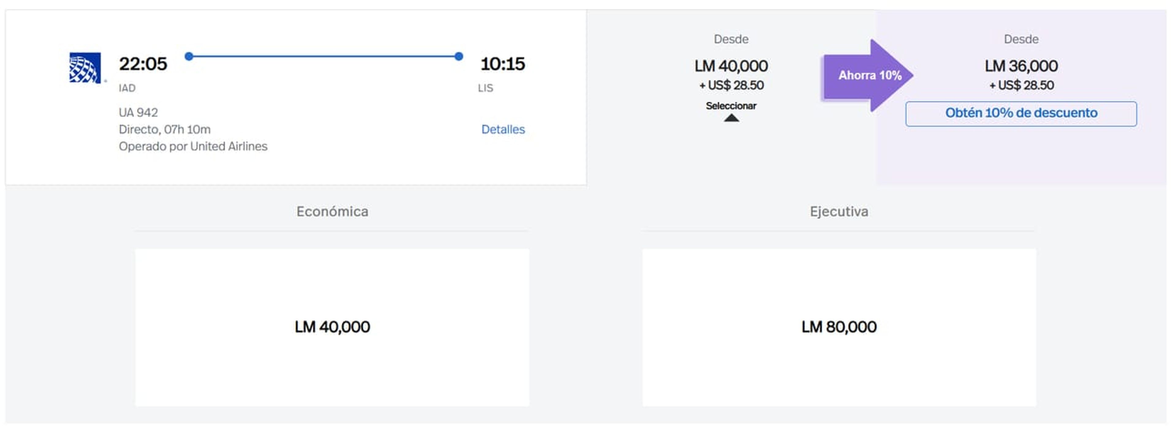 United flight to Europe for 80,000 LifeMiles