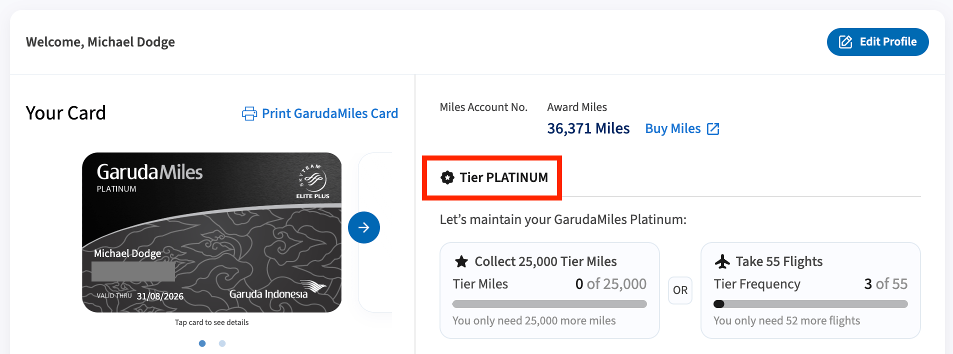 My Garuda Platinum status gives me SkyTeam Elite Plus