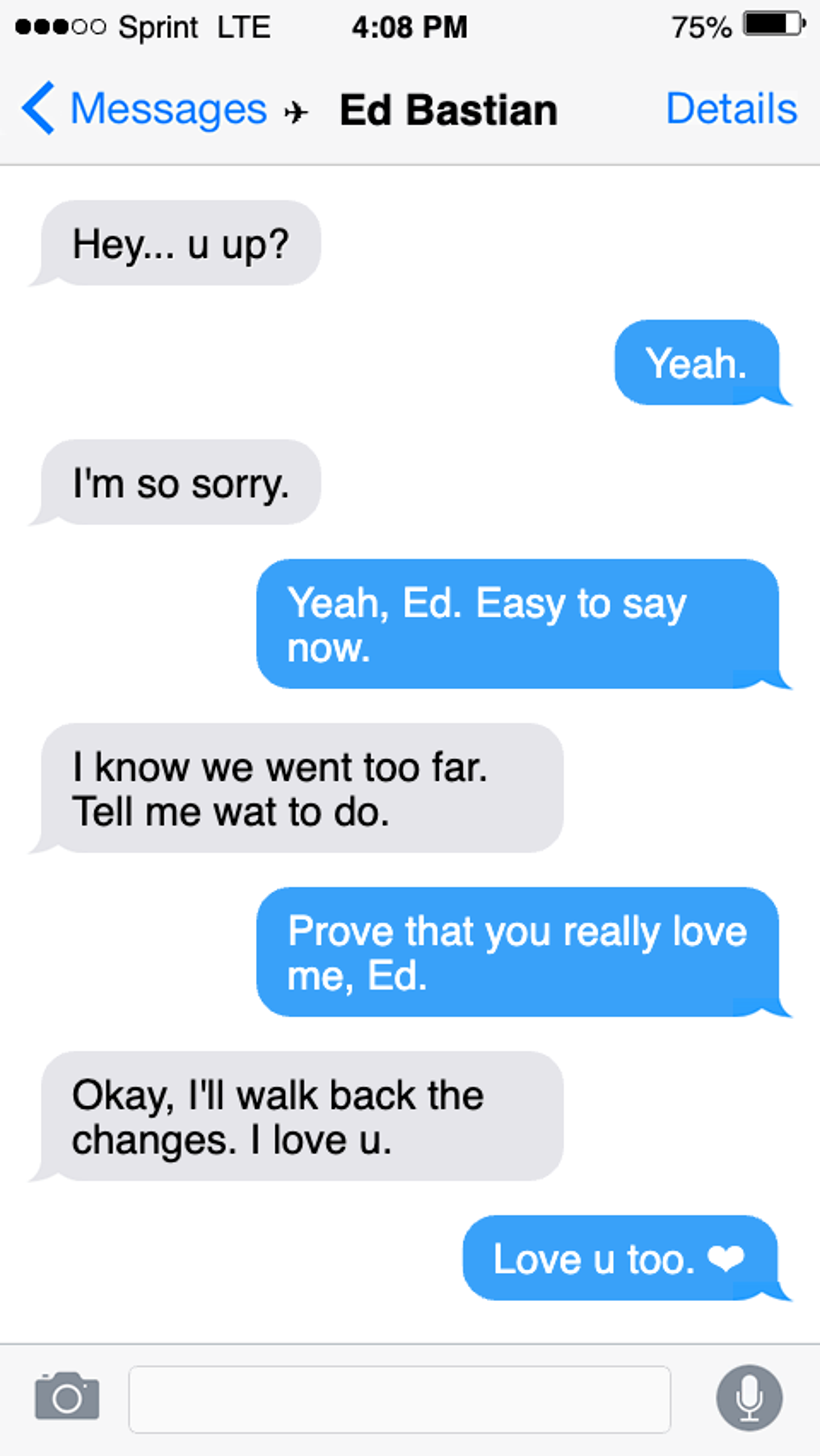He can be such a sweetheart.