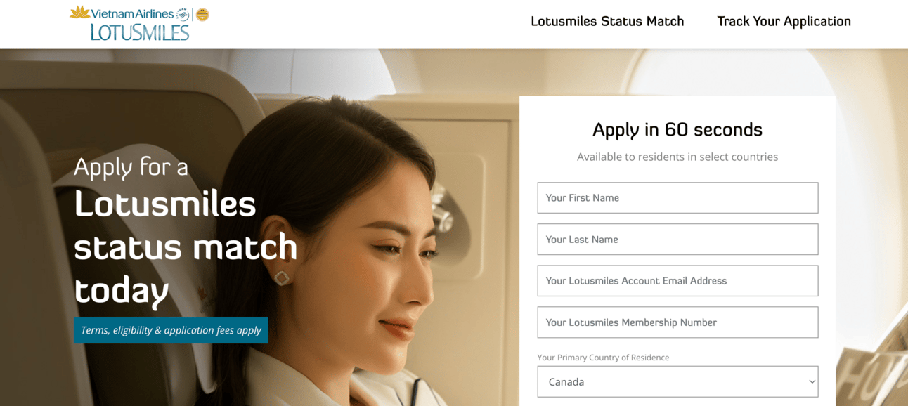 Vietnam Airways Status Match