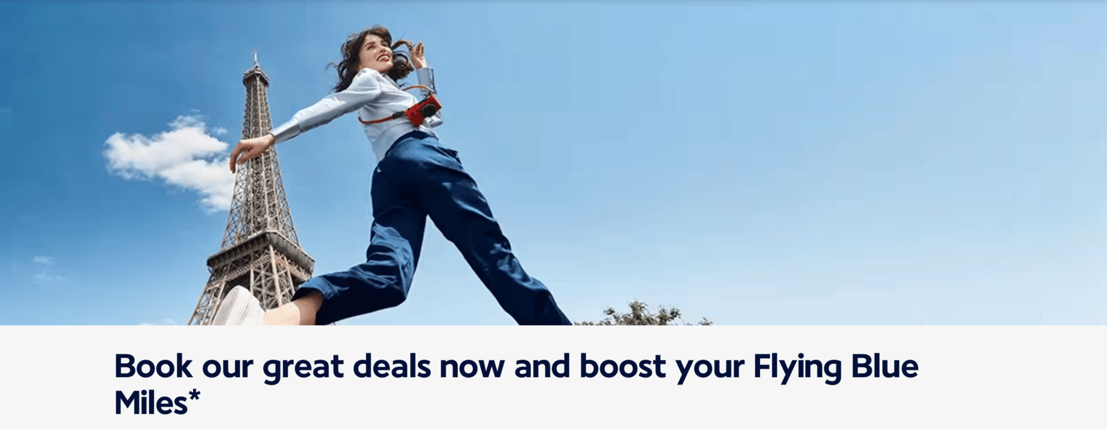 Flying Blue 10k bonus points promo page