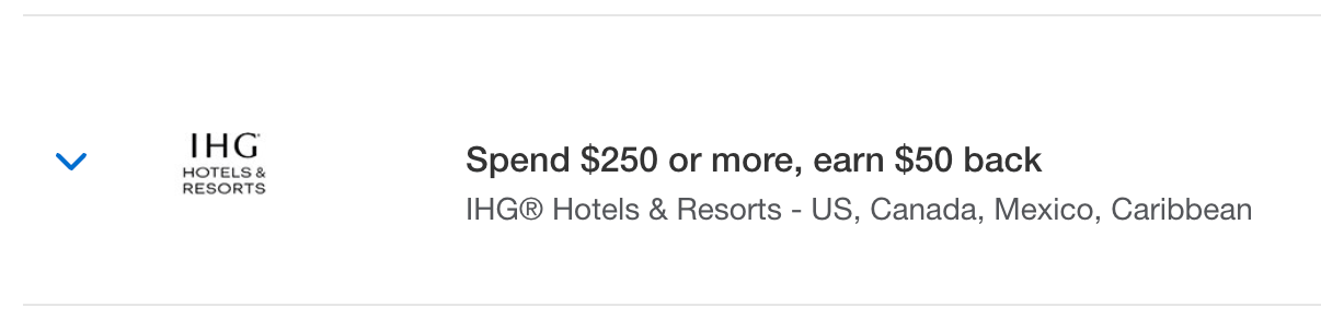 IHG merchant offer