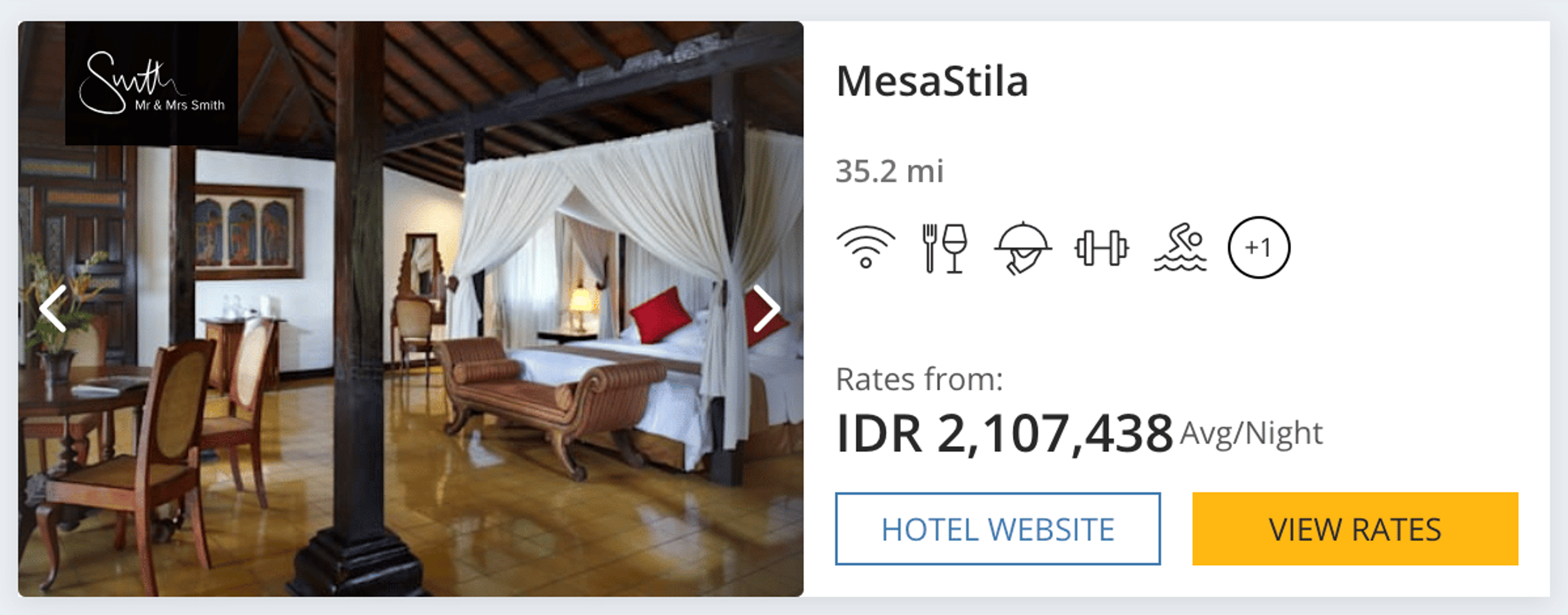 An example of one of Hyatt's new Brands, Mr. & Mrs. Smith
