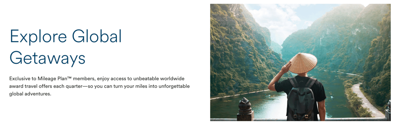 Global Getaways landing page
