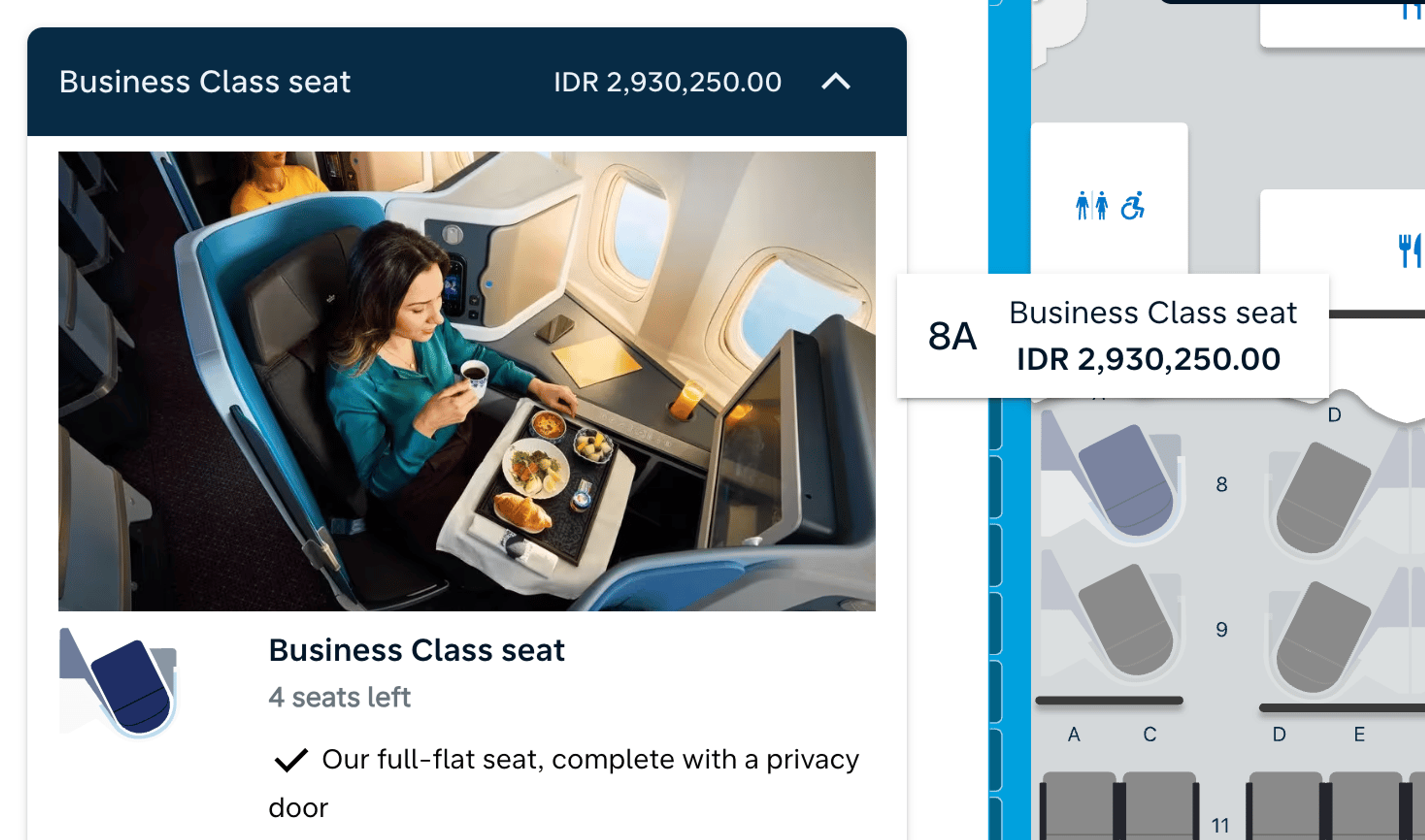 Seat selection for $176