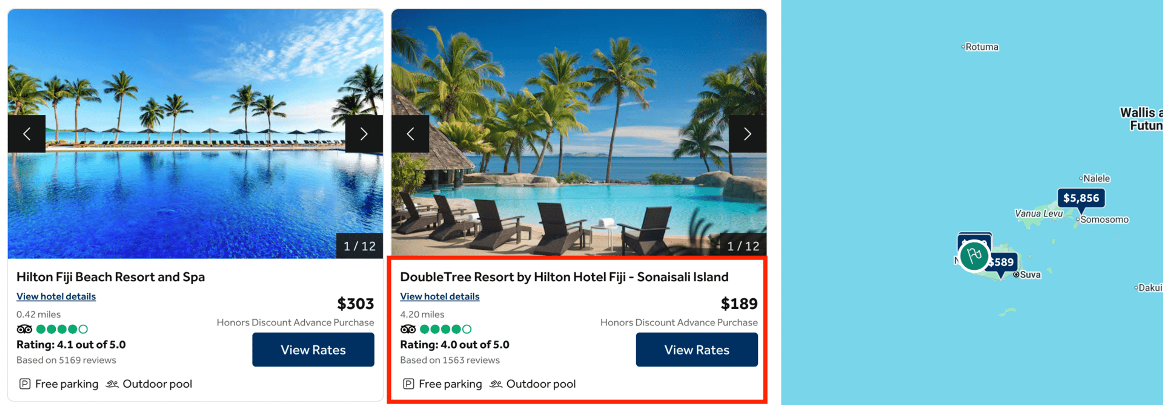 Hilton resorts in Fiji
