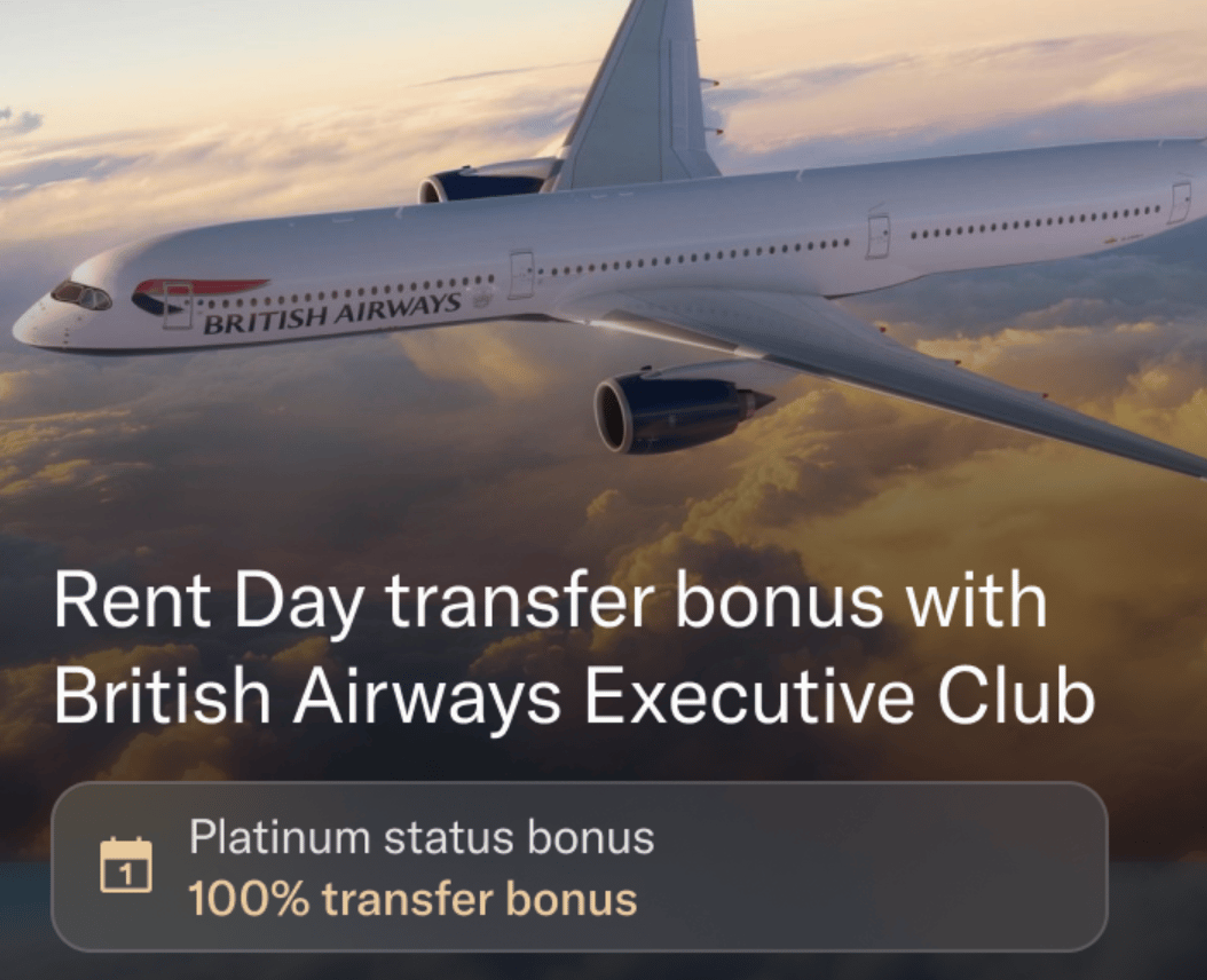 100% transfer bonus to Avios