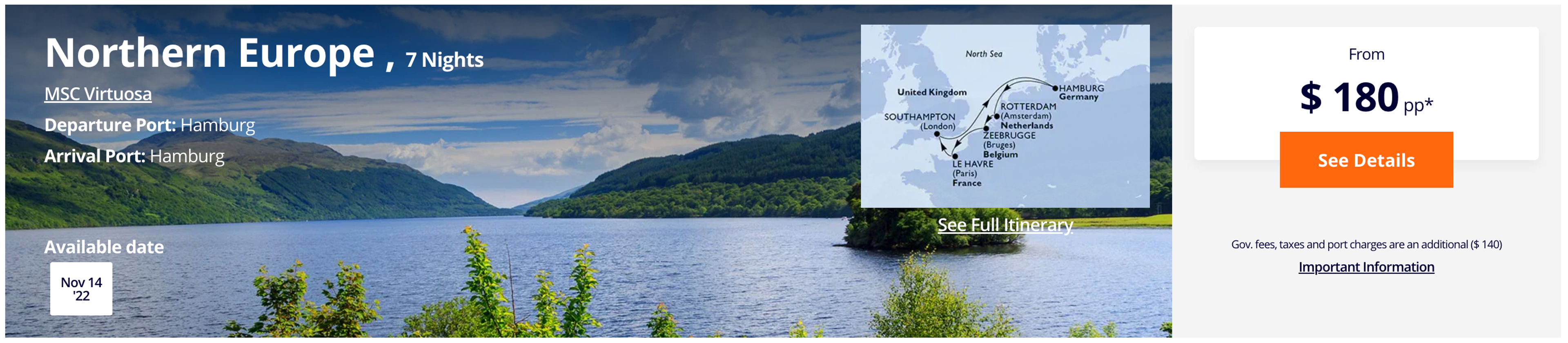 MSC sample booking