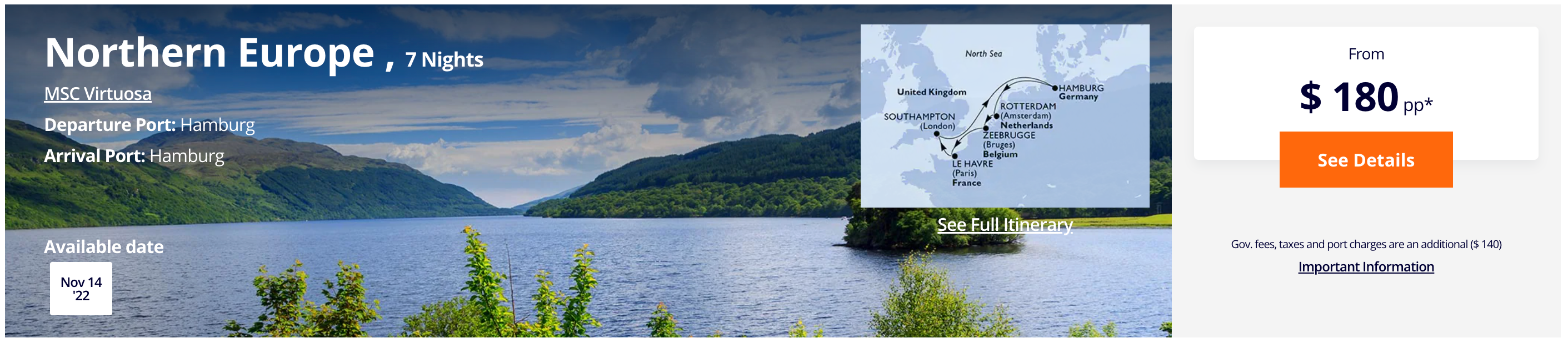 MSC sample booking